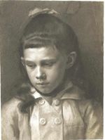 Portrait of a Girl, Head Slightly Turned Left 1879